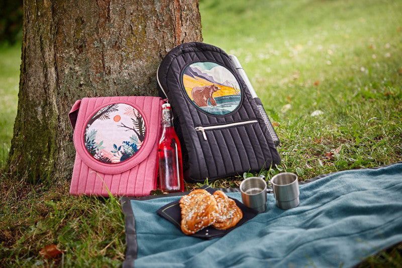 Taška přes rameno s motivem národních parků Embroidery