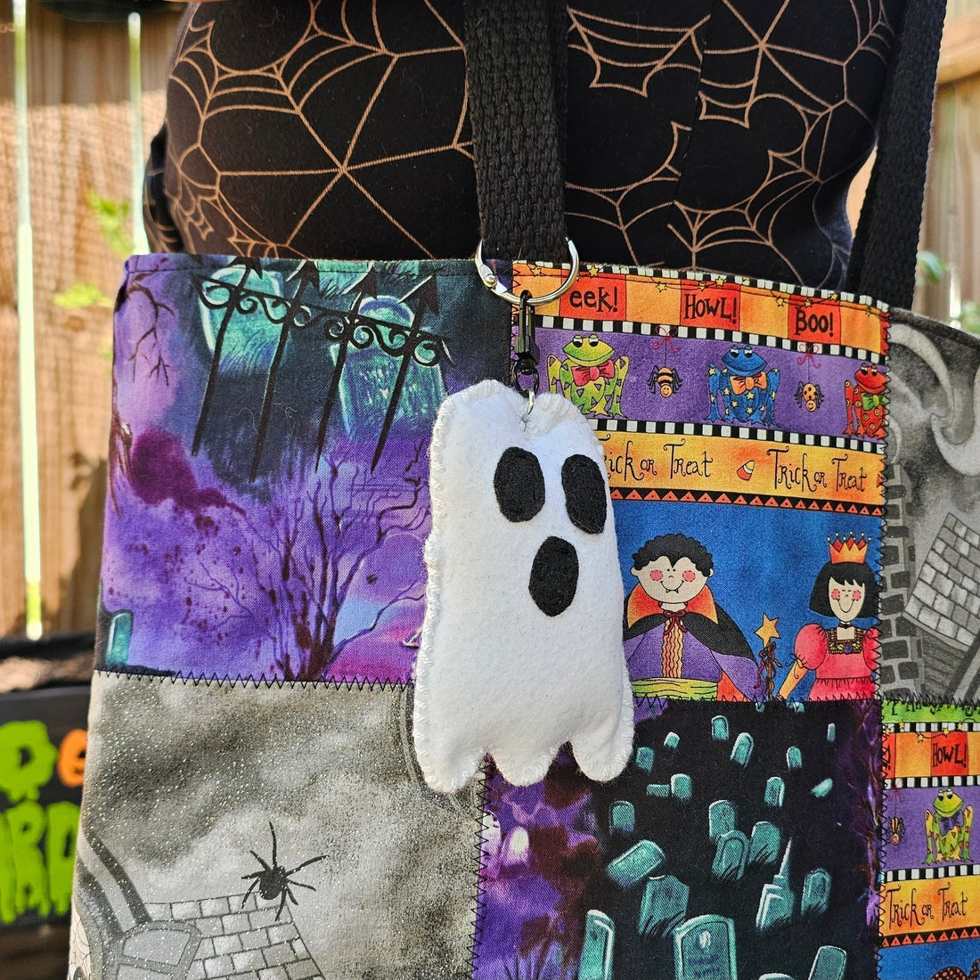 Felt Stuffed Ghost Keychain