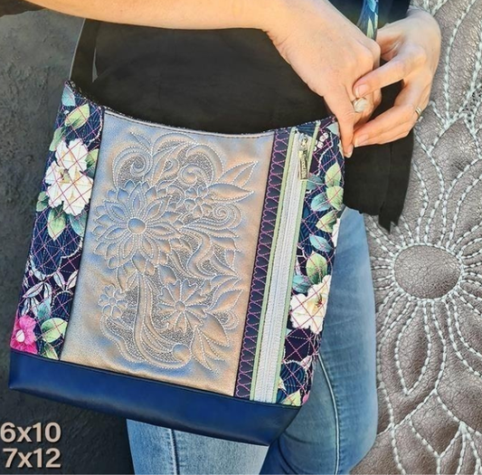 Trapunto Daisy Handbag