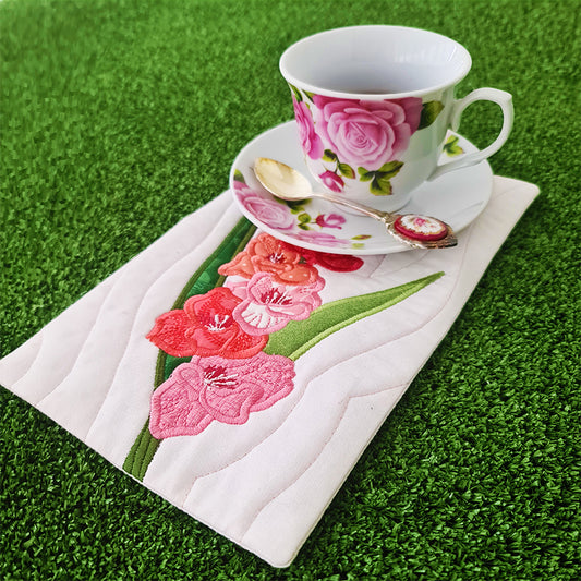 Flower of Strength Mug Rug