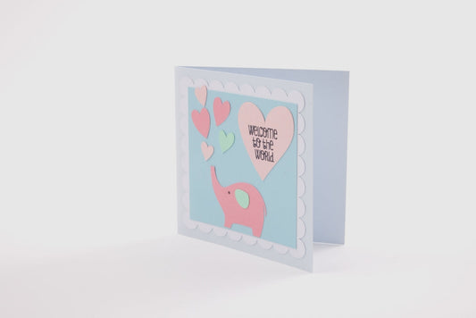 Tarjeta de bienvenida al bebé