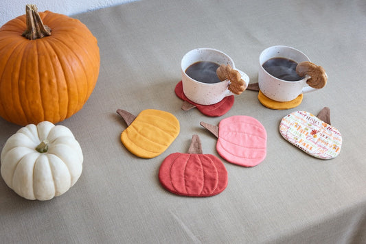 Pumpkin Coasters