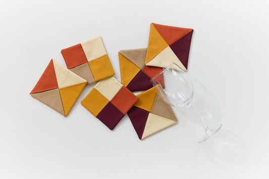 Digitizing a Four-Patch Wine Glass Coaster