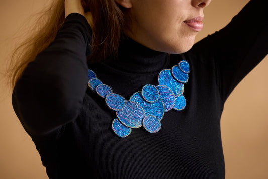 Modern circle necklace - in the hoop project