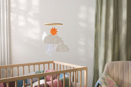 In-the-Hoop Cloud & Sun Baby Mobile