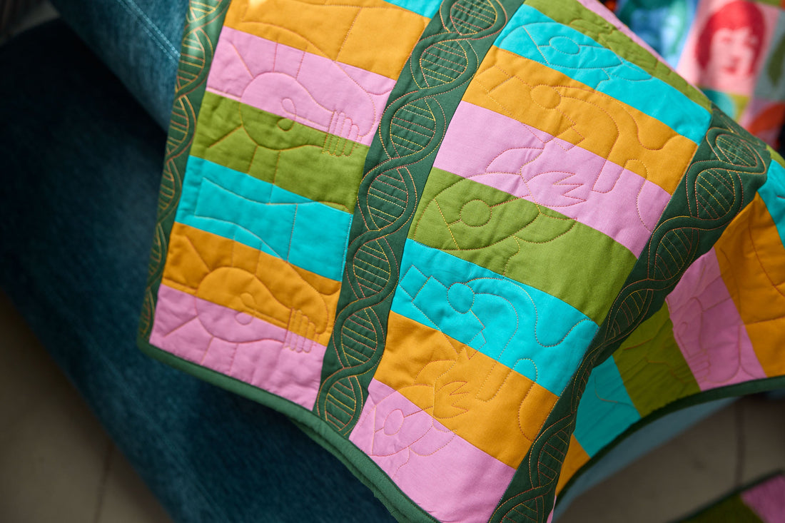 Continuous Line Science Quilt