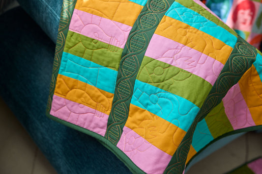 Continuous Line Science Quilt
