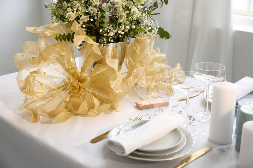 Giant Organza Flower Decor!