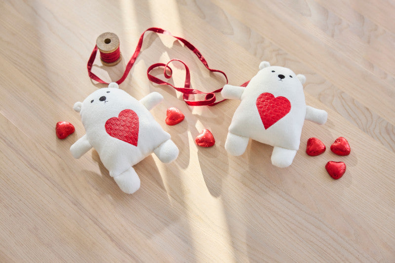 Haftowana pluszowa zabawka w kształcie misia