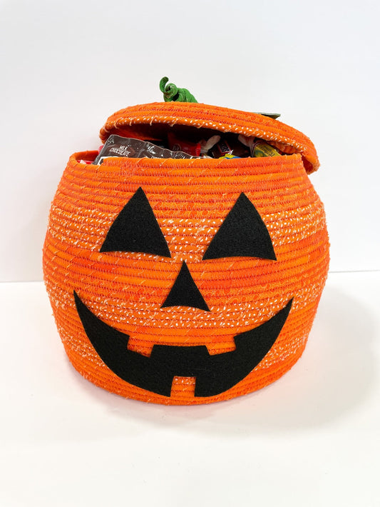 Cesta de cuerda calabaza