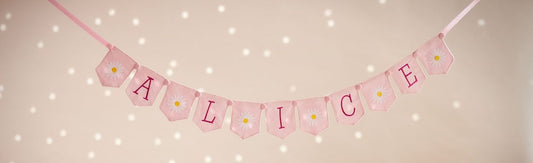 Guirlande d'anniversaire personnalisée