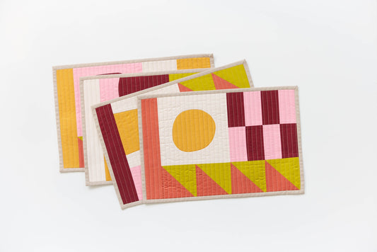 Quilted Placemats with Modern Squircles