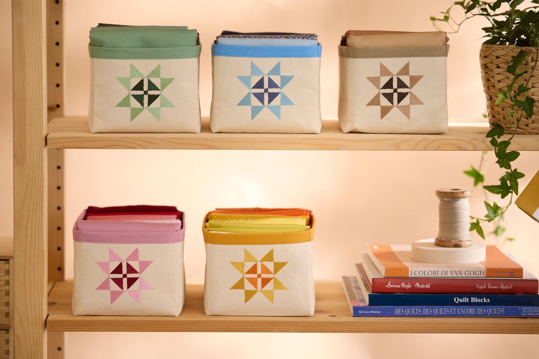 Boîte de rangement en tissu