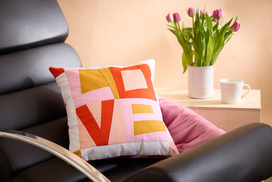 Paper Piecing Love Pillow