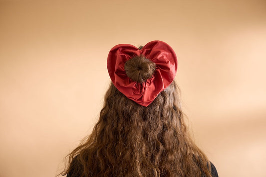 Heart and Flower Scrunchie