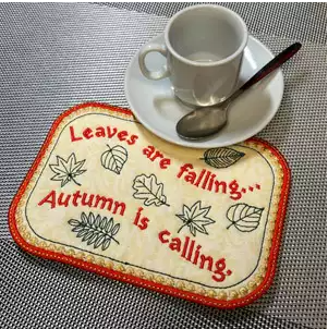 Make an Autumn Leaves Mug Rug