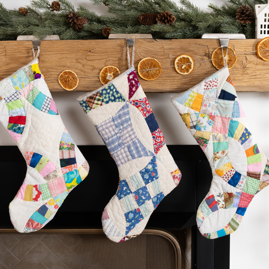 Scrap Quilt Serger strømper