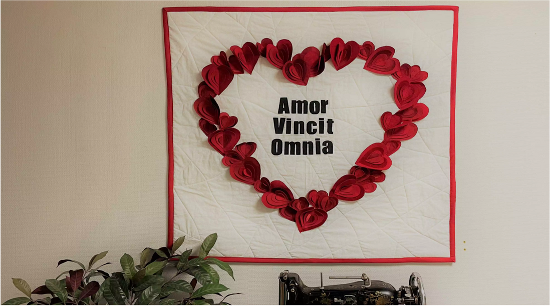 Quilt Heart Wreath for Valentine