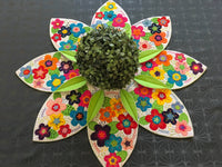 Felt Flower Table Centre