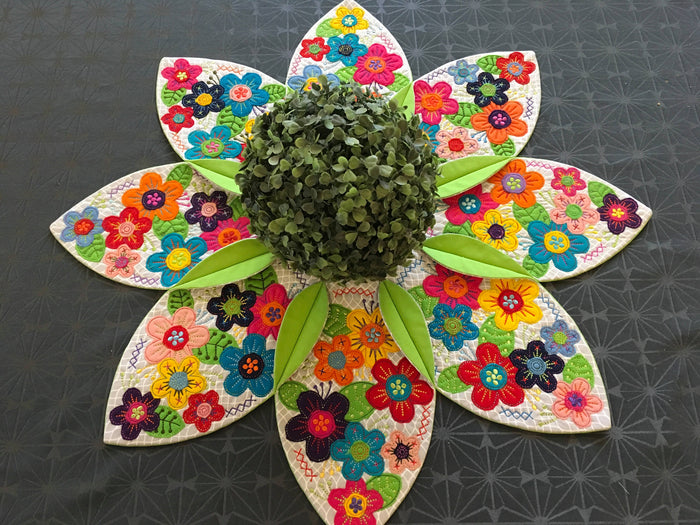 Felt Flower Table Centre