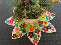 Felt Flower Table Centre