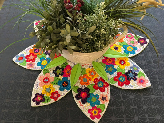 Felt Flower Table Centre