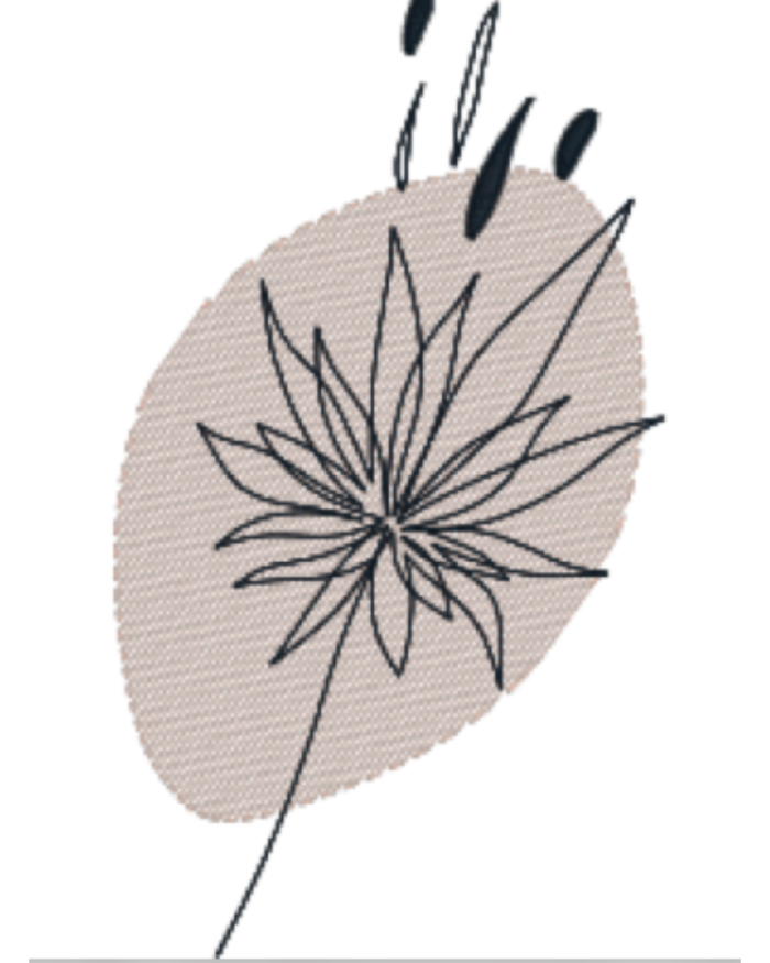 Dibujo lineal sobre fondo transparente