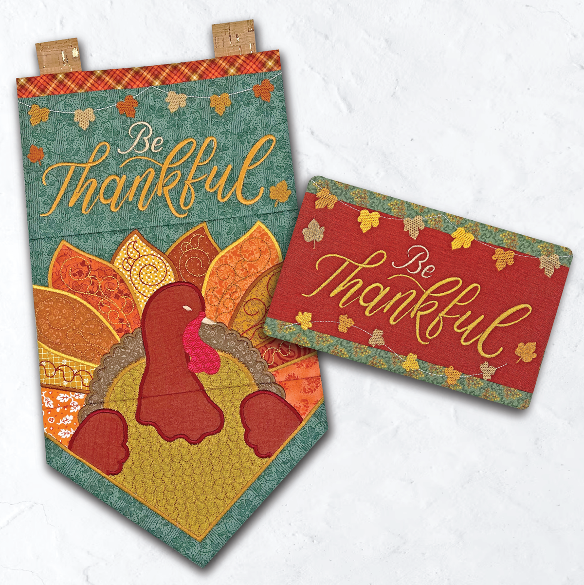 Thanksgiving-flag og »Be Thankful«-krusunderlagssæt