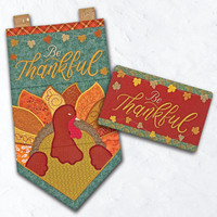 Thanksgiving-flag og »Be Thankful«-krusunderlagssæt