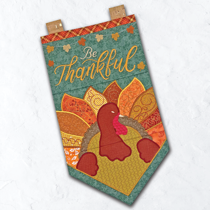 Thanksgiving-flag og »Be Thankful«-krusunderlagssæt