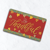 Thanksgiving-flag og »Be Thankful«-krusunderlagssæt
