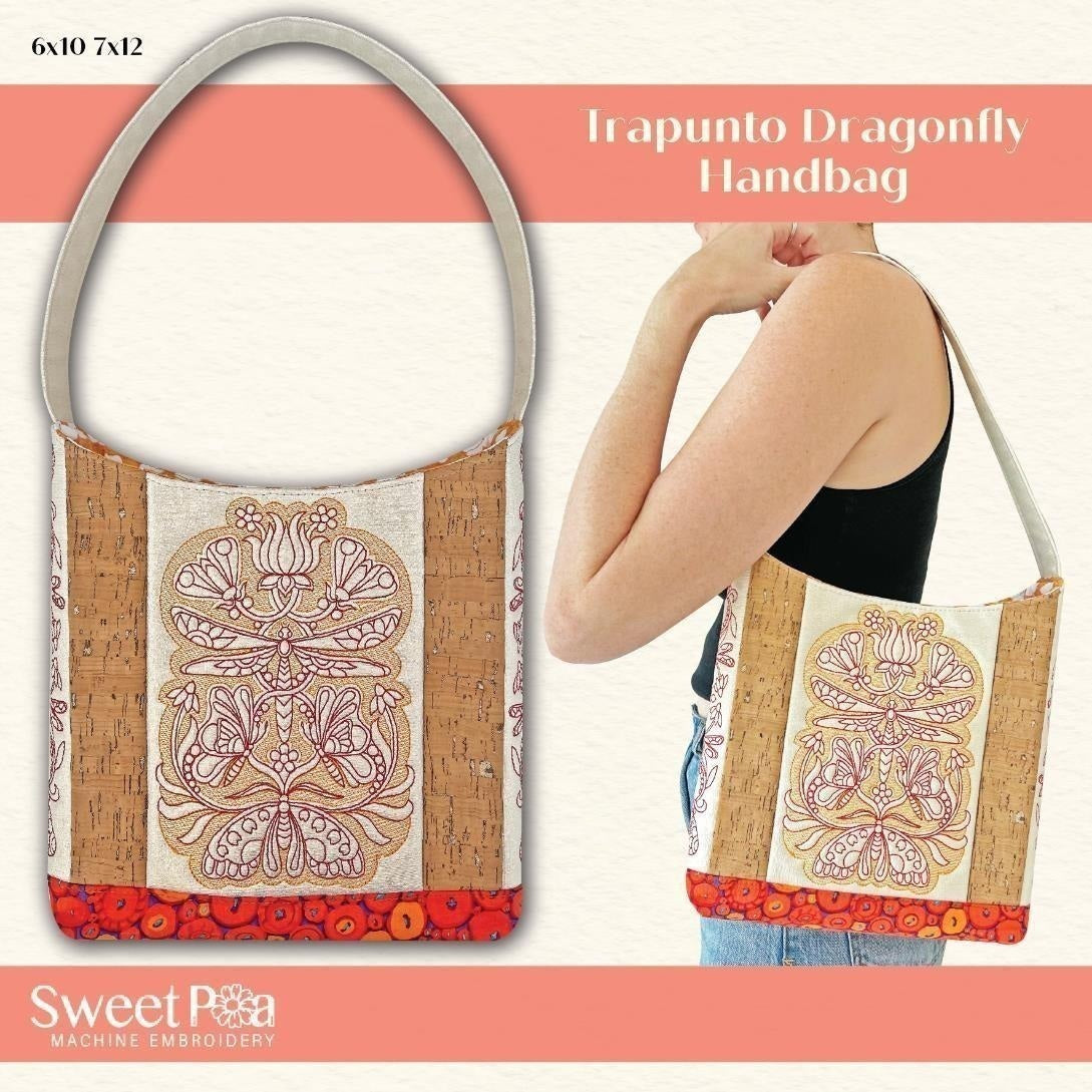 Trapunto Dragonfly Handbag