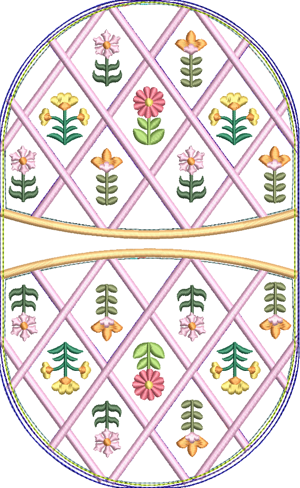 Floral Diamond Oven