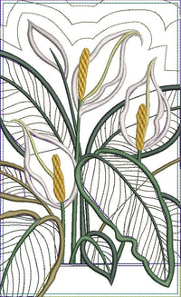 Indoor Plants Table Runner