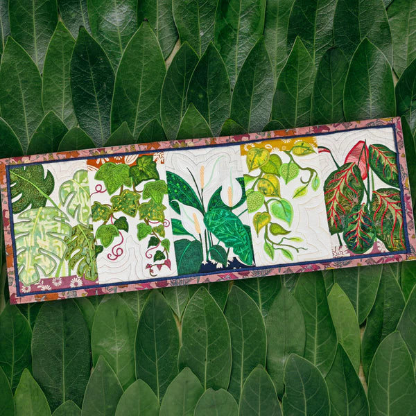 Indoor Plants Table Runner
