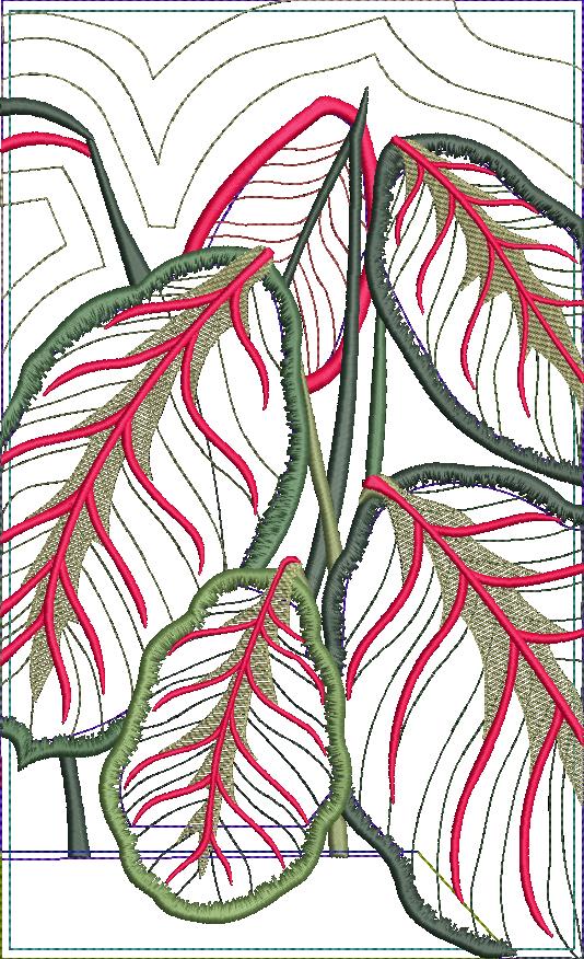 Indoor Plants Table Runner
