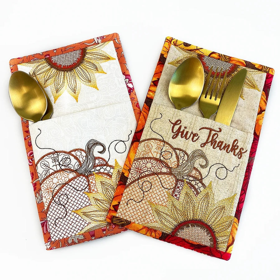 Pumpkin Patch Cutlery Holder