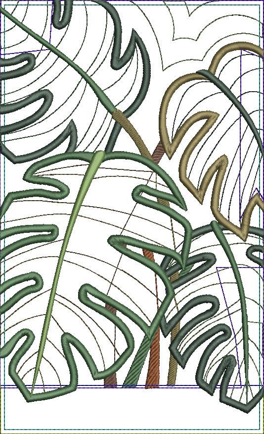 Indoor Plants Table Runner