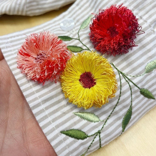 Okraje Embroidery Technika